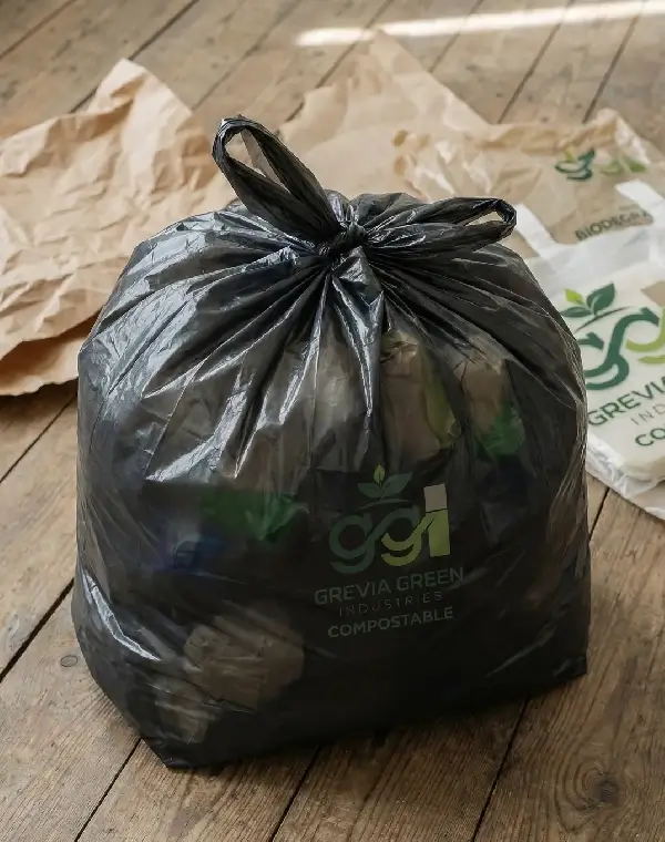 Compostable eco friendly trash bags